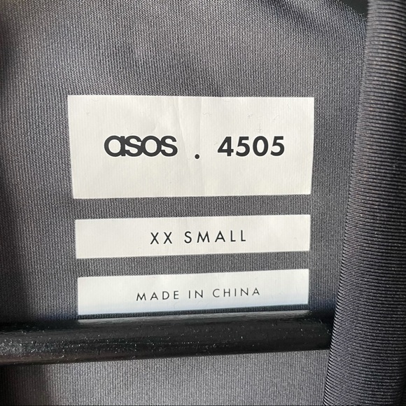 ASOS 4505 Grey & Black Workout Top - Picture 3 of 6